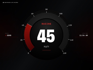 Plaid Dash: GPS Speedometer iPad screenshot