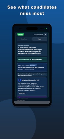 AI-300 Practice Test screenshot
