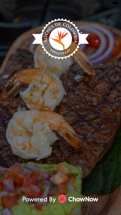 Noches De Colombia Restaurant iPhone screenshot 1 - Food & Drink app