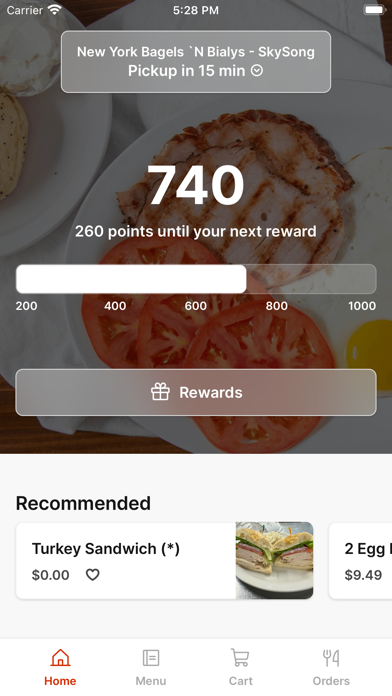 New York Bagels 'N Bialy's iPhone screenshot 1 - Food & Drink app