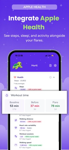 Hurtl: Pain & Symptom Tracker Screenshot 9 of 10