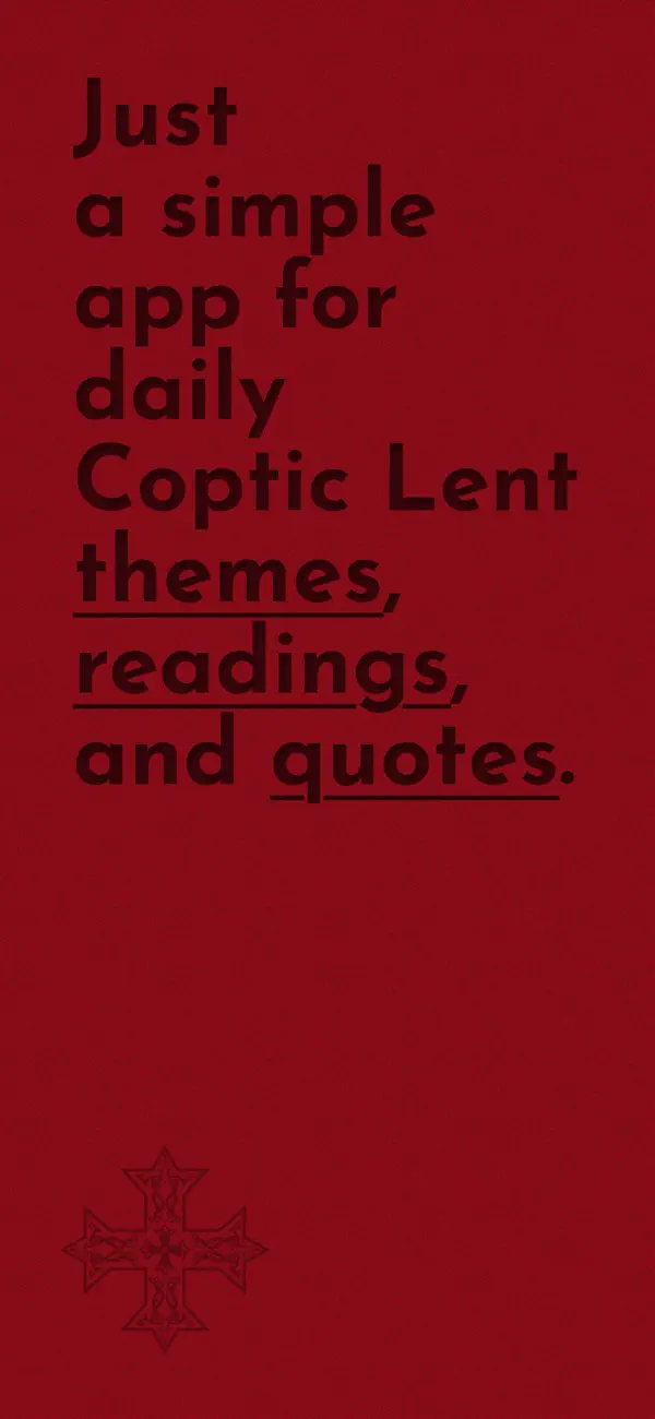 #1. Coptic Lent (iOS) Podle: David Salib