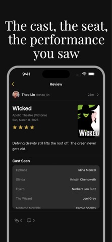Theatreview: Theatre Tracker Screenshot 2 of 6
