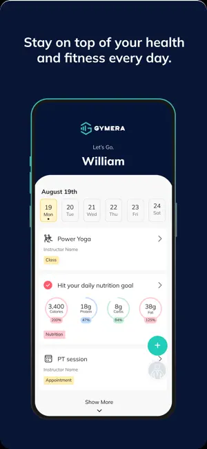 GYMERA Online screenshot 2