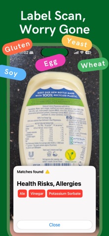 Allergy Label: Scan Ingredient screenshot