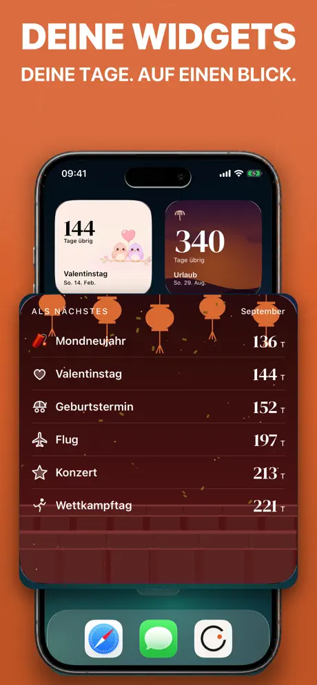 Countdown Widget: Tage bis — Screenshot 3