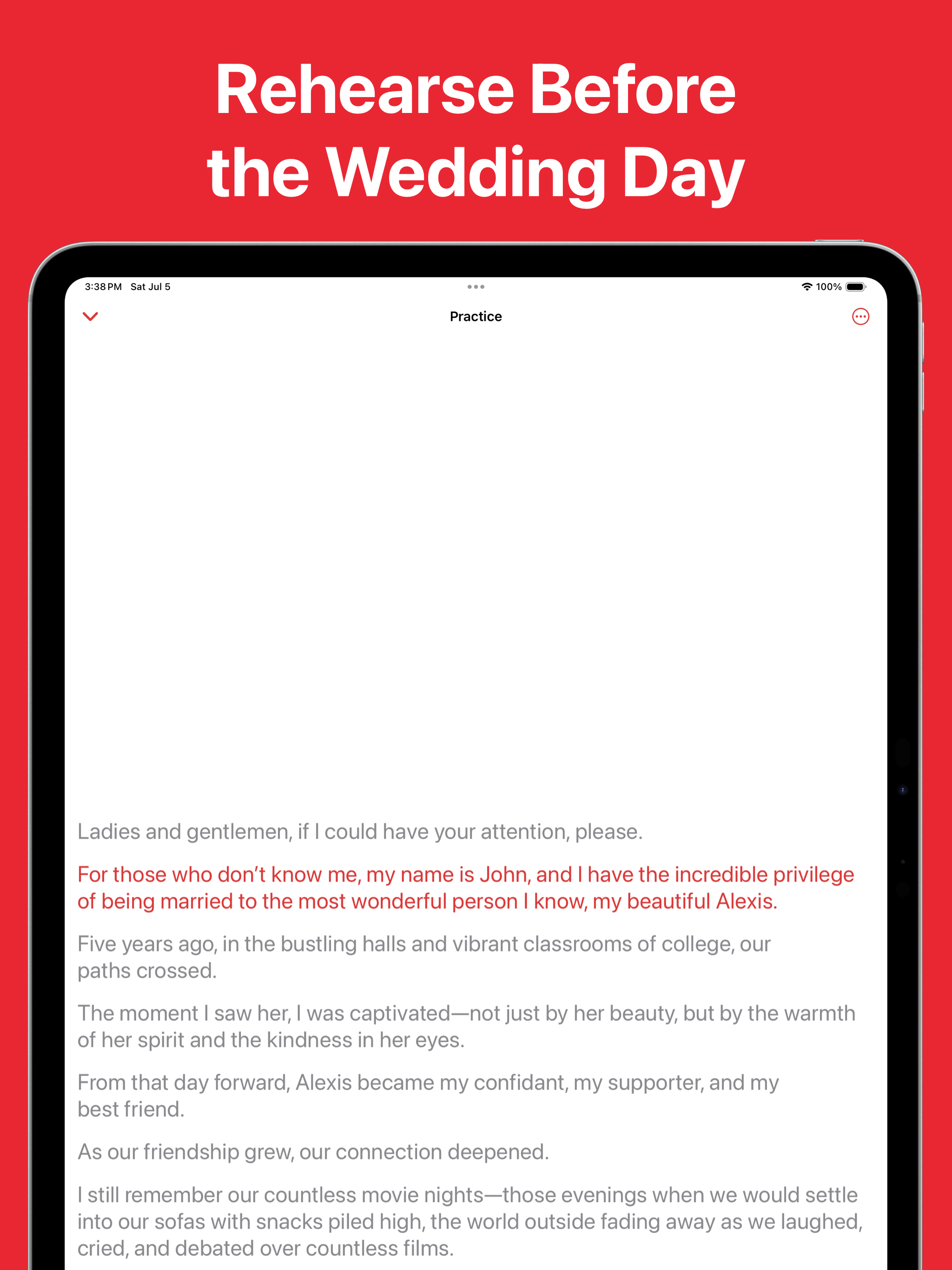 AI Wedding Speech Writer