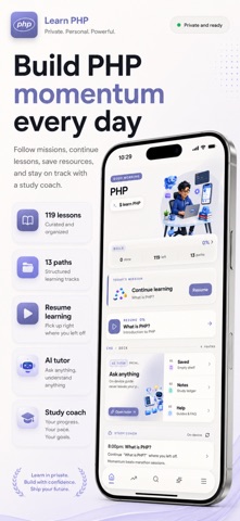 Learn PHP - Web Development iPhone screenshot