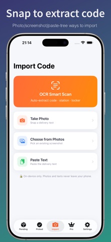 PickUp - Package Code Manager Screenshot 2 of 3