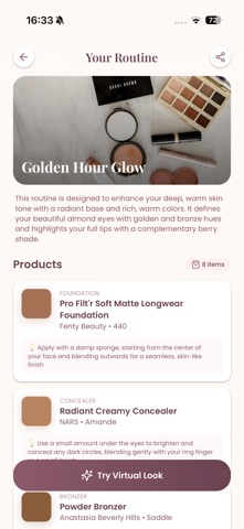 MUA - AI Makeup Artist iPhone screenshot