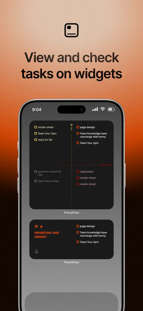 FocusFour - Eisenhower Matrix - Productivity App | MWM