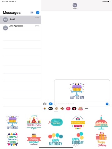 Happy BirthdayMoji iPad screenshot