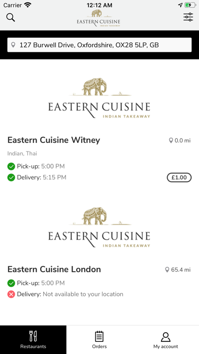 Eastern Cuisine Takeaway Screenshot