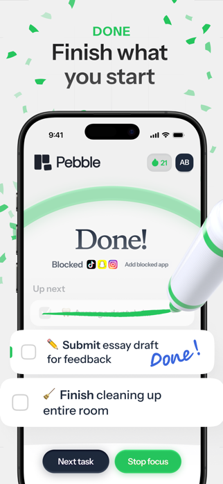 Pebble AI: To-Do & Focus Screenshot 5 of 6