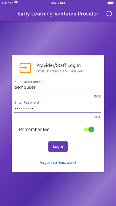 ELV Provider/Staff Screenshot 1 - AppWisp.com ELV Provider/Staff Screenshot 1 - AppWisp.com