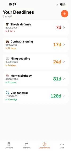 Deadline & Calendar Pro screenshot 3