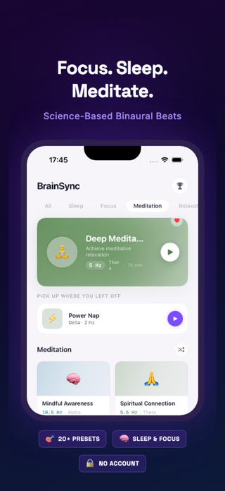 BrainSync: Focus & Sleep Screenshot 1 of 6