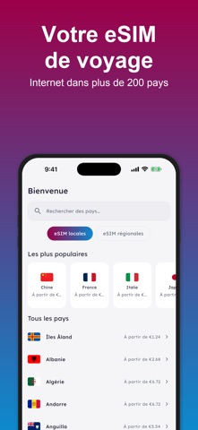 Simpartout : eSIM de voyage Screenshot 1 of 5