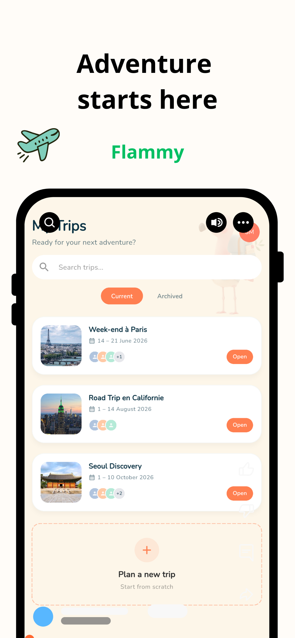 Flammy - Trip Planner screenshot 3