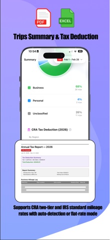 Mileage Tracker & Receipts iPhone screenshot