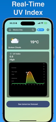 UV Index・Ultraviolet Light・UVI iPhone screenshot