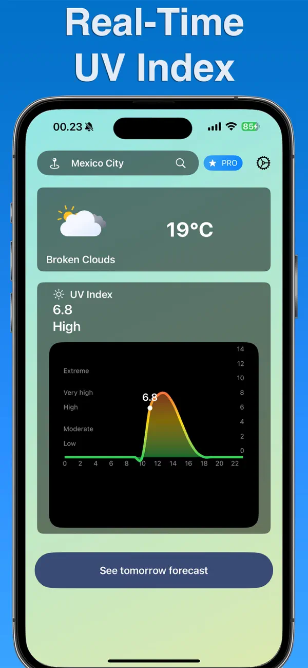 Screenshot #1 pour Indice UV・Suivi solaire local