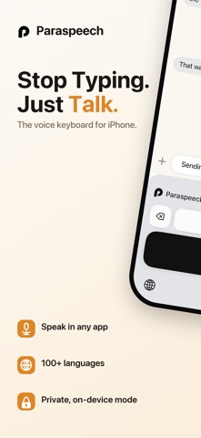 Paraspeech Voice Keyboard Screenshot 1 of 5