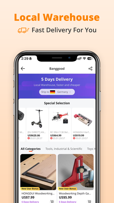 Banggood Global Online Shop Screenshot
