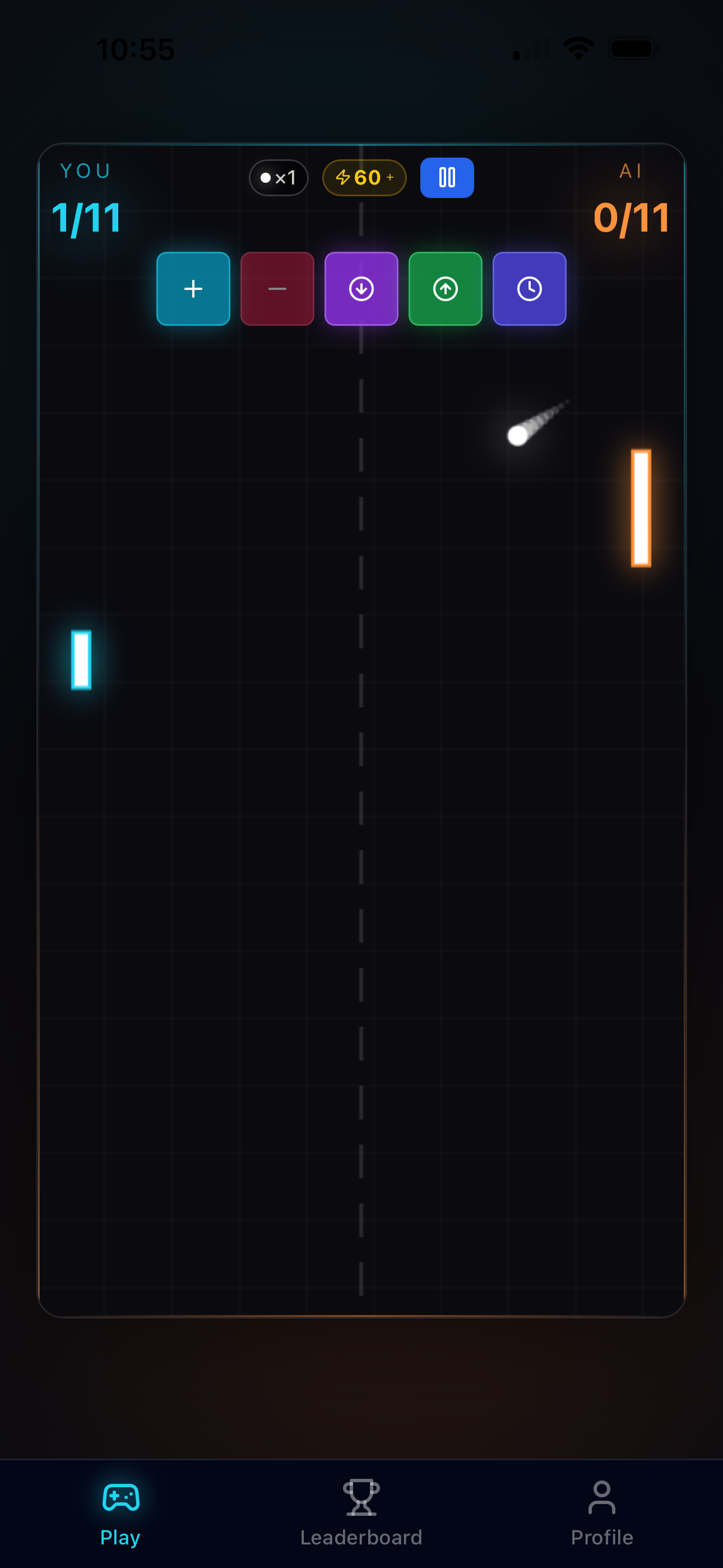 Neon X Pong screenshot 3