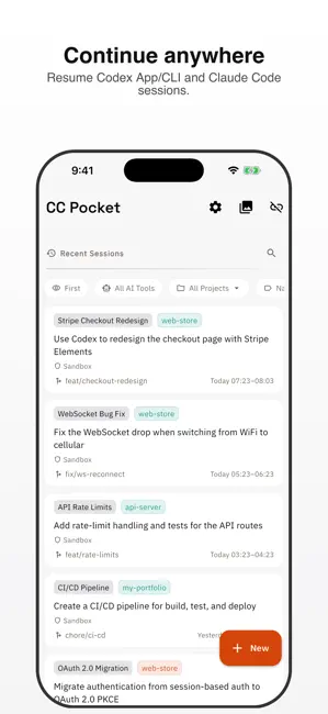 CC Pocket: Code Anywhere iPhone screenshot 2