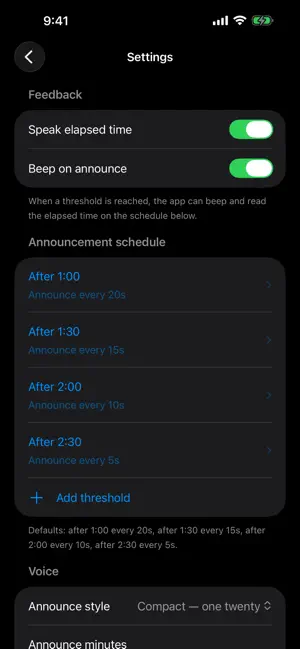 Motivator Plank Timer screenshot 2