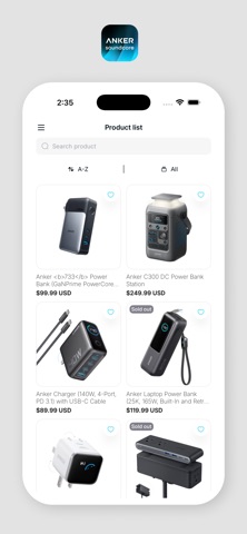 App screenshot
