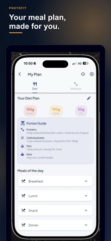 PhotoFit: AI Calorie Counter iPhone screenshot