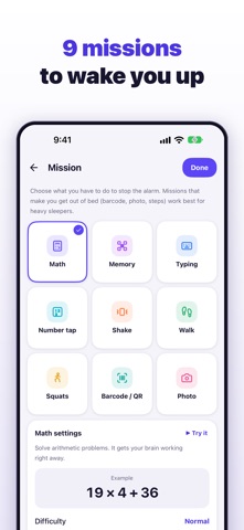 Mission Alarm Clock Pro screenshot 2