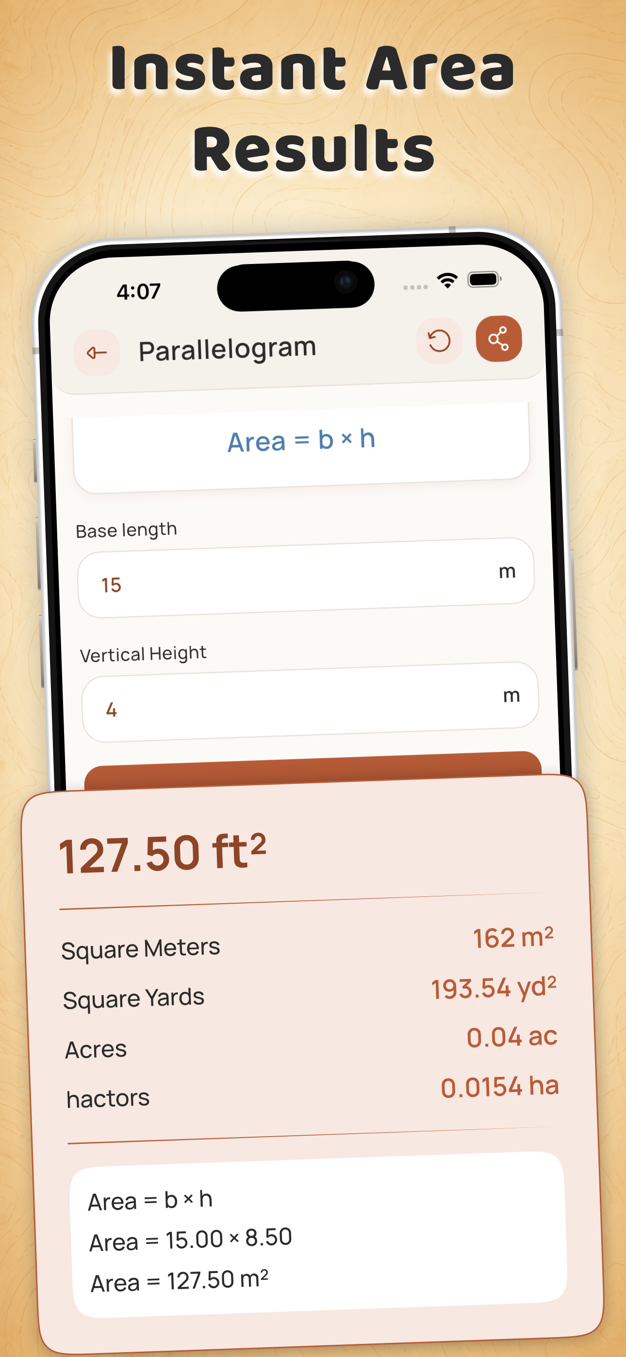Land Calculation screenshot 3