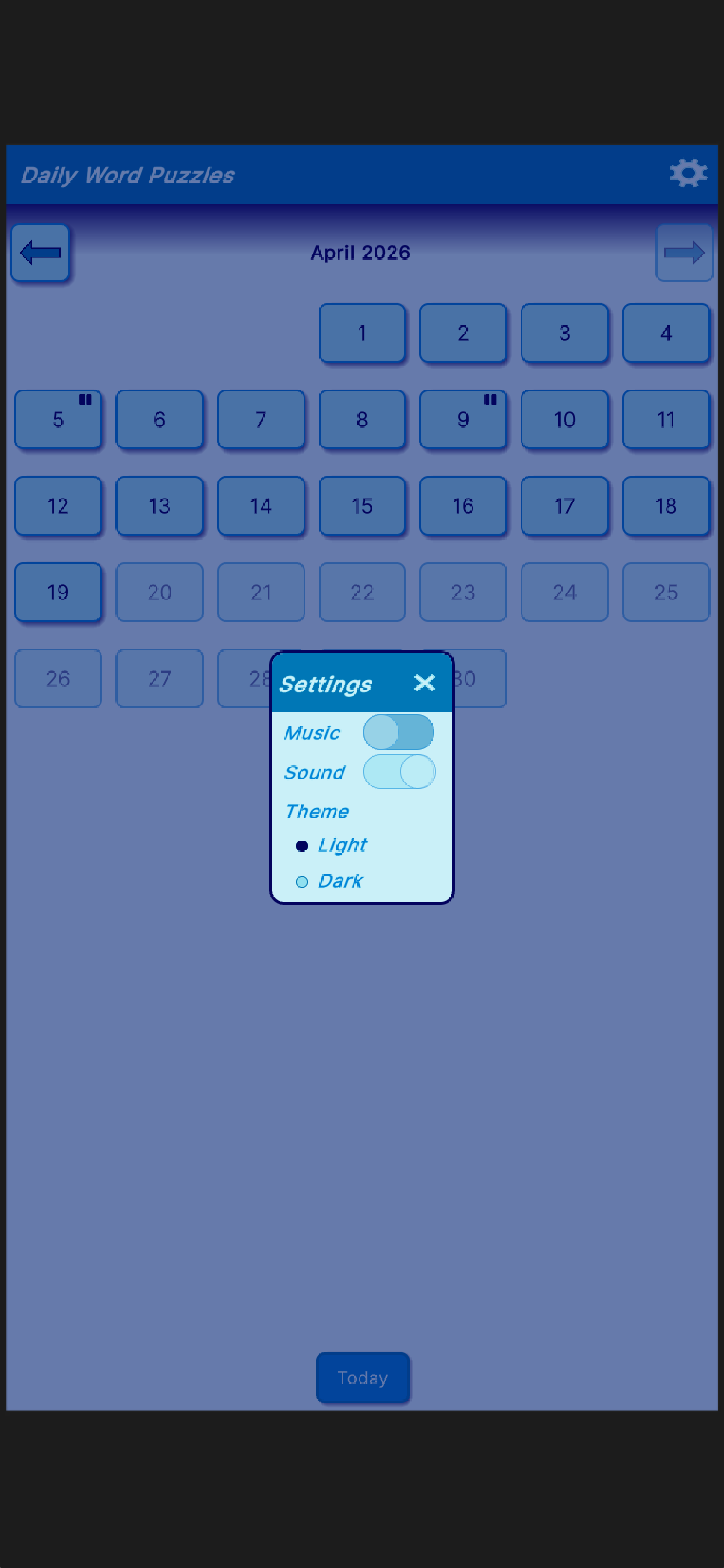 Mayhem's Daily Word Puzzles
