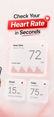 Pulse AI - Heart Rate Monitor iPhone screenshot