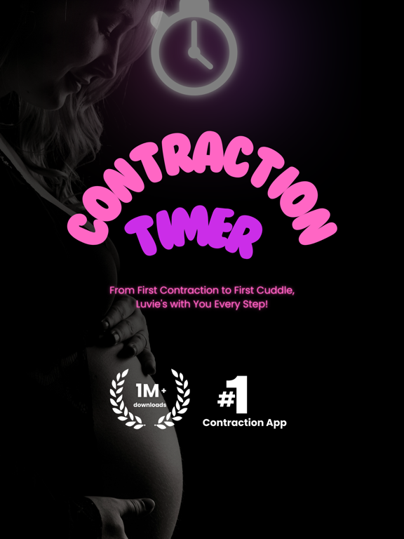 Luvie: Contraction Timer iPad screenshot 1 - Medical app