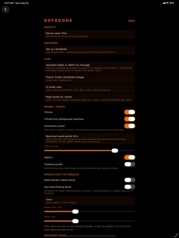SofaCode - VS Code Vibe Coding iPad screenshot 2