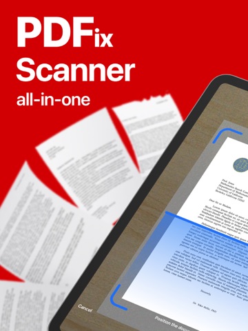 Scan to PDF: Document scanner iPad screenshot