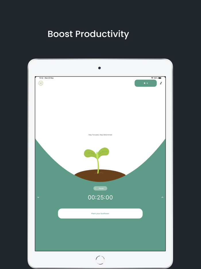 Sunflower Pomodoro Focus App