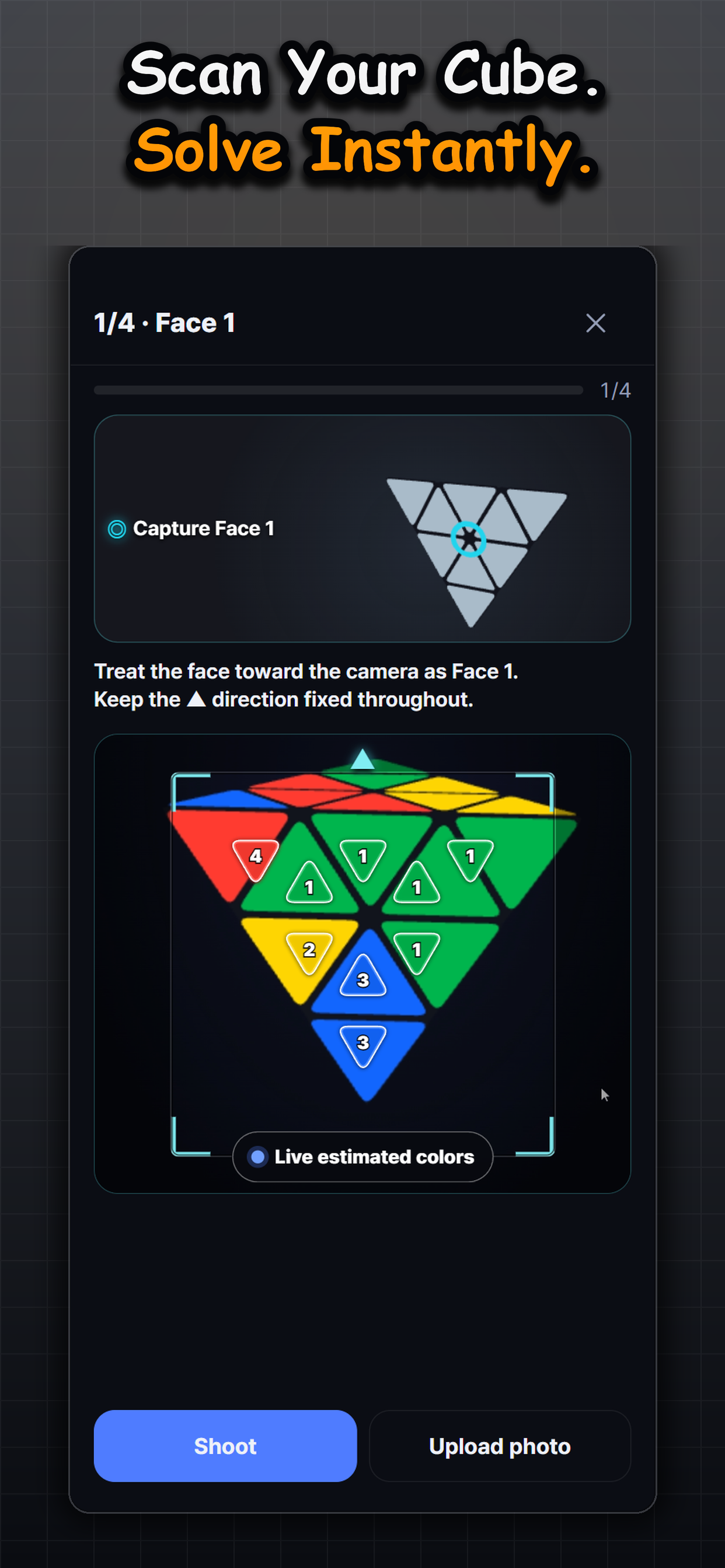 Cube at a Glance: Scan & Solve screenshot 6