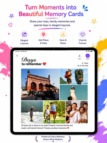 Moodnotes: Photo & Video Diary iPad screenshot