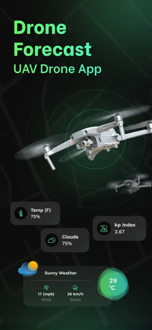 Drone Forecast - UAV Drone App iPhone screenshot 1