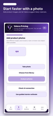 Valora Pricing screenshot
