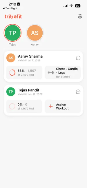 Tribefit Coach screenshot 1
