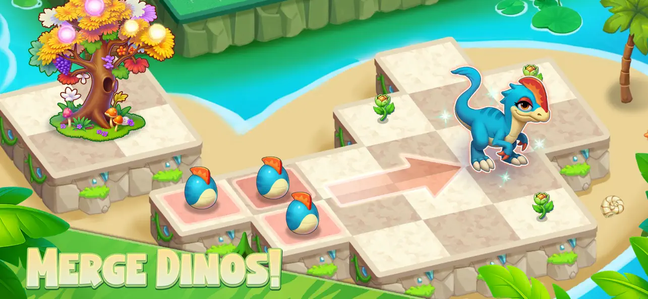 Dino Merge: Jurassic Zoo iOS Mod IPA