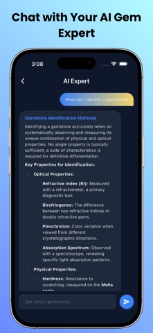 Gemstone Identifier: GemScanAI iPhone screenshot