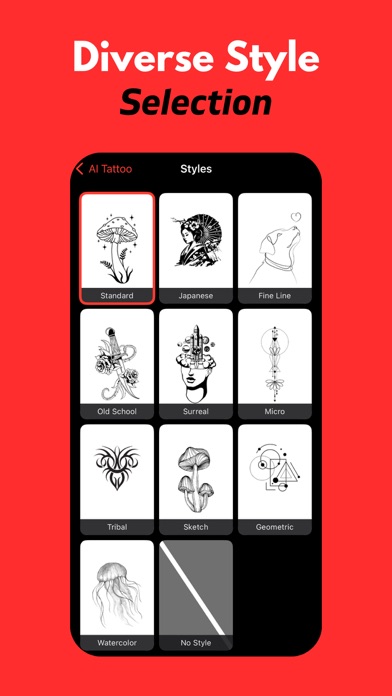 AI Tattoo Generator - Design Screenshot