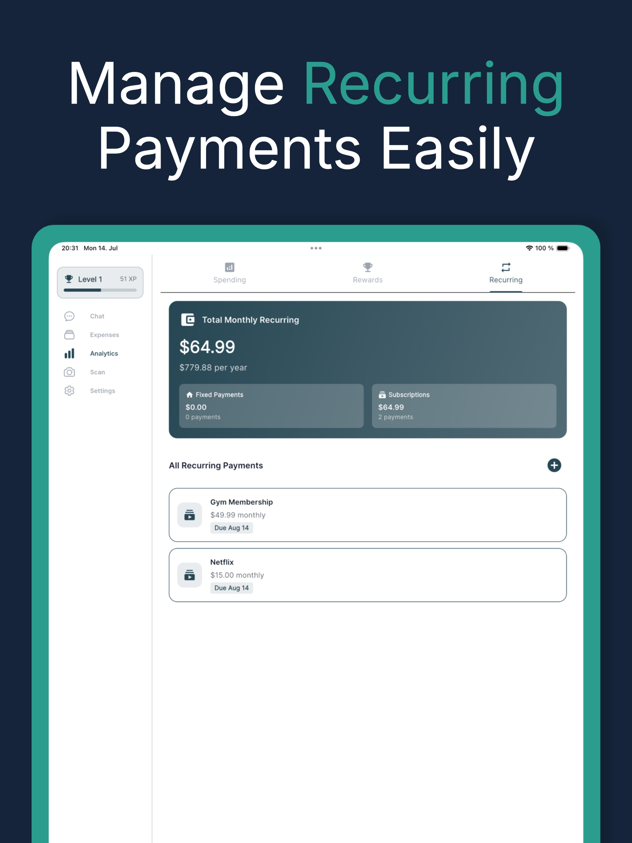 Expense Tracker - Cash Chat